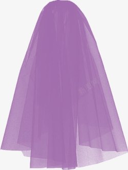 紫色婚礼头纱素材