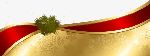 金色红色圣诞飘带png免抠素材_新图网 https://ixintu.com 圣诞 红色 金色 飘带
