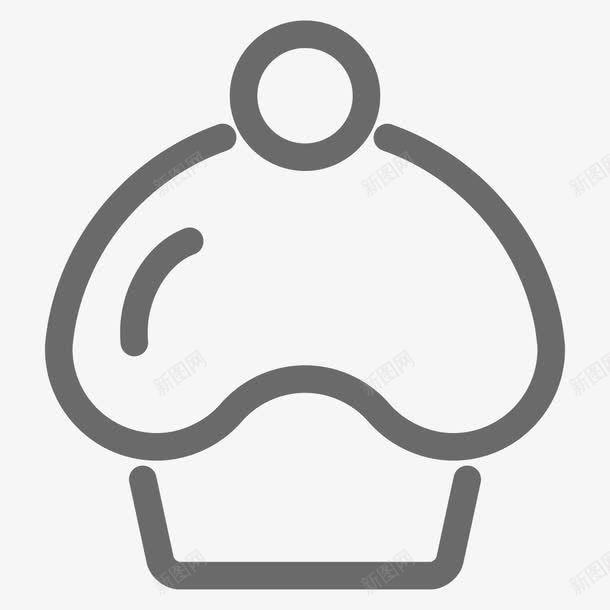 松饼FoodBeverageLineiconspng免抠素材_新图网 https://ixintu.com muffin 松饼
