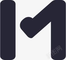 创意扁平风格形状字母图标png_新图网 https://ixintu.com 创意 字母 形状 扁平 风格