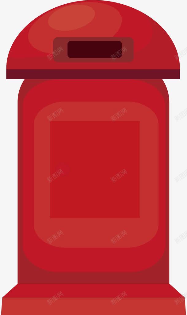 红色垃圾箱png免抠素材_新图网 https://ixintu.com 垃圾 垃圾箱 环境 红色
