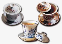 中国风茶碗素材