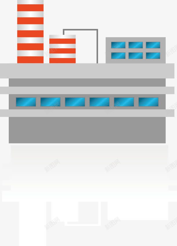 扁平建筑矢量图ai免抠素材_新图网 https://ixintu.com 工厂 彩色建筑 房屋 扁平建筑 矢量图