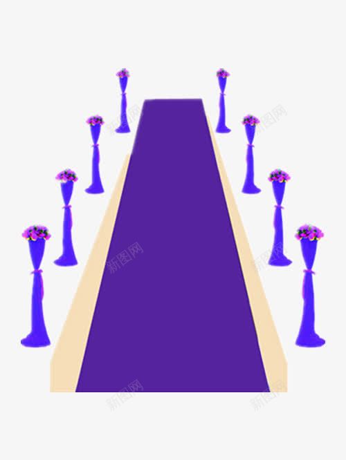 紫色婚礼路引png免抠素材_新图网 https://ixintu.com 免费图片 紫色 路引