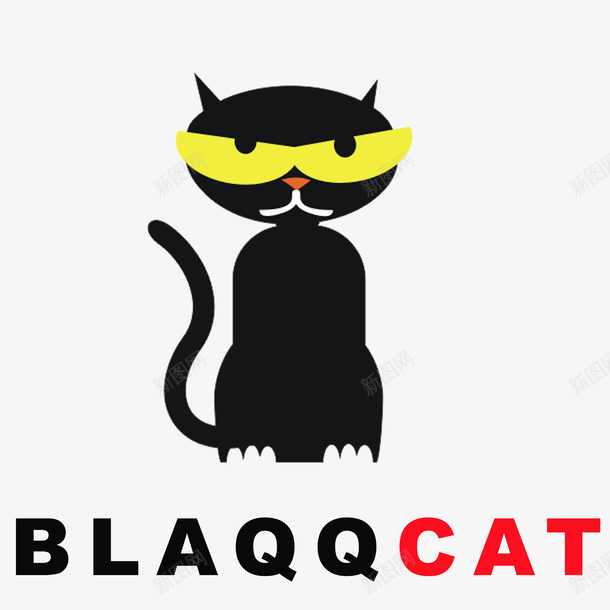 黑色卡通猫png免抠素材_新图网 https://ixintu.com 动漫 卡通 猫 黑色