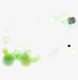 绿色泡泡素材