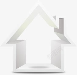 白色简约创意建筑png免抠素材_新图网 https://ixintu.com 创意 建筑 白色 简约