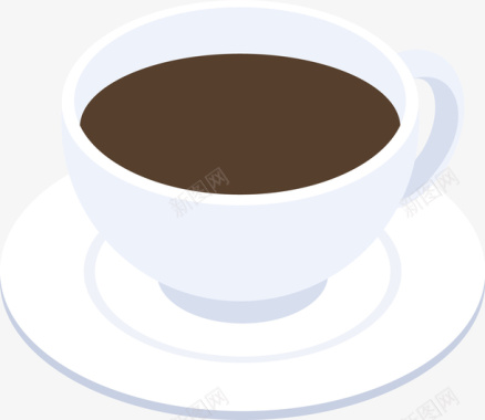 棕色咖啡卡通图标矢量图图标