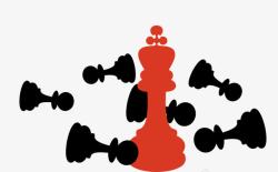 黑红西洋棋素材