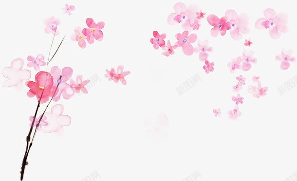 粉色清新可爱花朵创意png免抠素材_新图网 https://ixintu.com 创意 可爱 清新 粉色 花朵