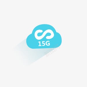 15g蓝色云图标png_新图网 https://ixintu.com 15 蓝色 设计