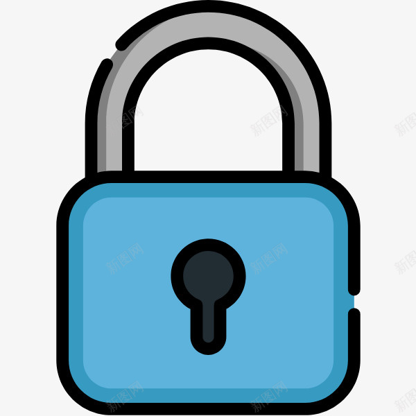 替换002lock图标png_新图网 https://ixintu.com lock 图标 蓝色锁 锁