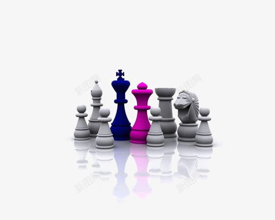 国际象棋png免抠素材_新图网 https://ixintu.com 下棋 国际象棋子 彩色国际象棋 棋类