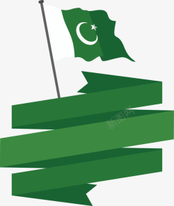 巴基斯坦手绘标签矢量图高清图片