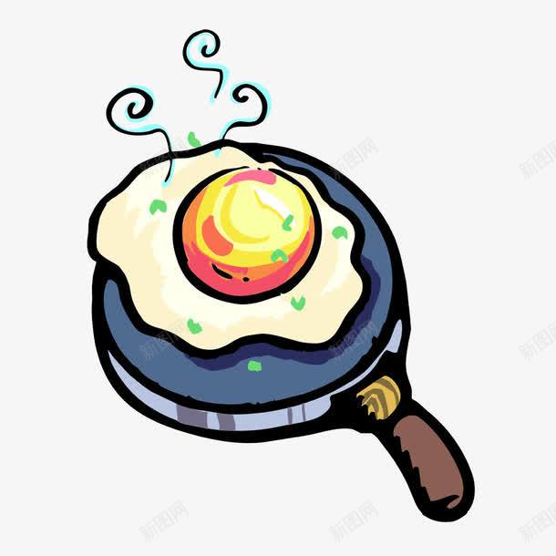 煎蛋png免抠素材_新图网 https://ixintu.com 平底锅 煎蛋 美食 食物