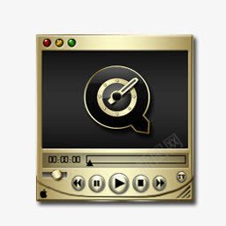 快速时间球员blackandgold2icons图标png_新图网 https://ixintu.com Player Quick Time 快速 时间 球员