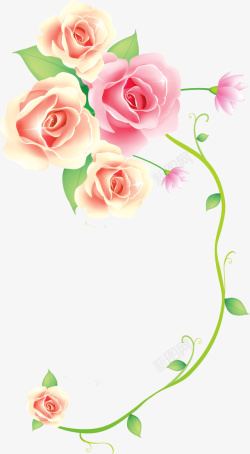 玫瑰花背景装饰素材