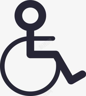 残疾人用品图标图标
