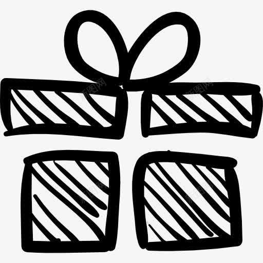 生日礼品盒示意图标png_新图网 https://ixintu.com 彩盒 慷慨 手画 手画图 接口箱 生日 画 礼物 社会