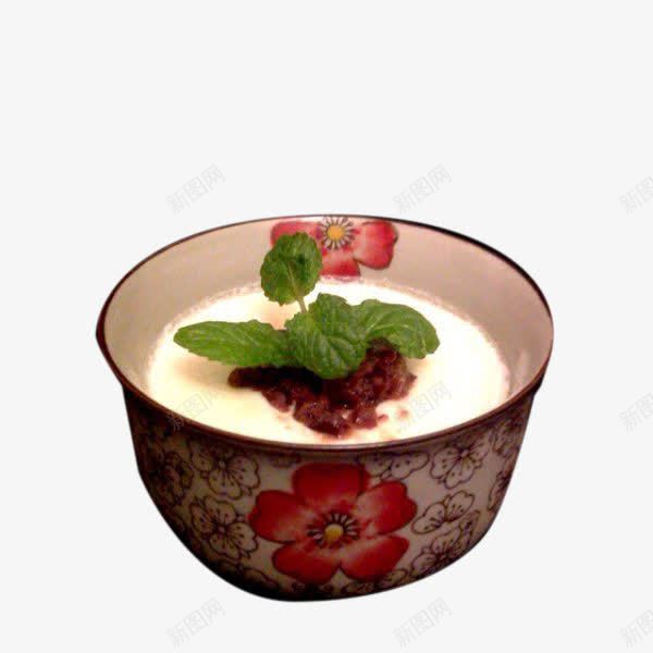 瓷碗中的双皮奶png免抠素材_新图网 https://ixintu.com 双皮奶 瓷碗 美味 美食 高清免费png素材
