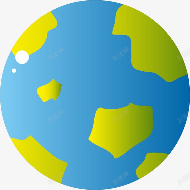 卡通地球地图png免抠素材_新图网 https://ixintu.com 卡通 地图 地球
