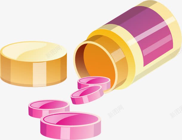 医疗用品矢量图ai免抠素材_新图网 https://ixintu.com 医疗 用品 药 药瓶 矢量图