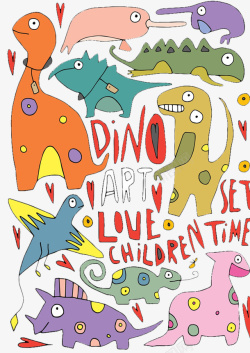彩色恐龙设计恐龙壁纸高清图片