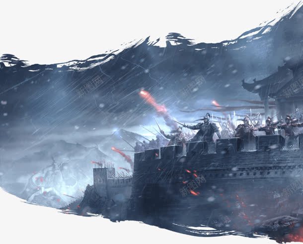创意游戏合成长城png免抠素材_新图网 https://ixintu.com 创意 合成 游戏 长城