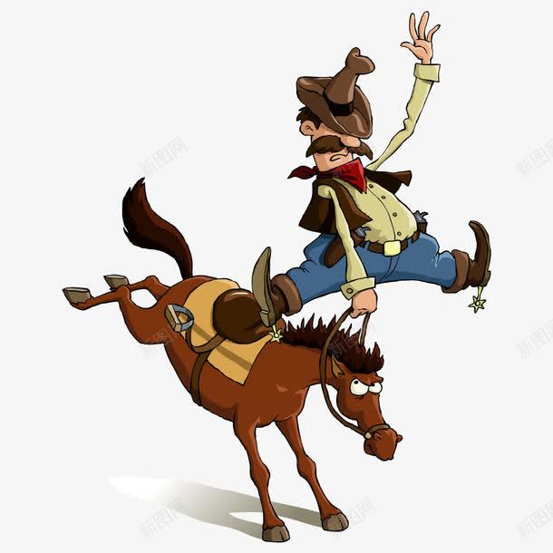 骑马的人png免抠素材_新图网 https://ixintu.com 人物 人物插画 卡通人物 矢量人物 骑马