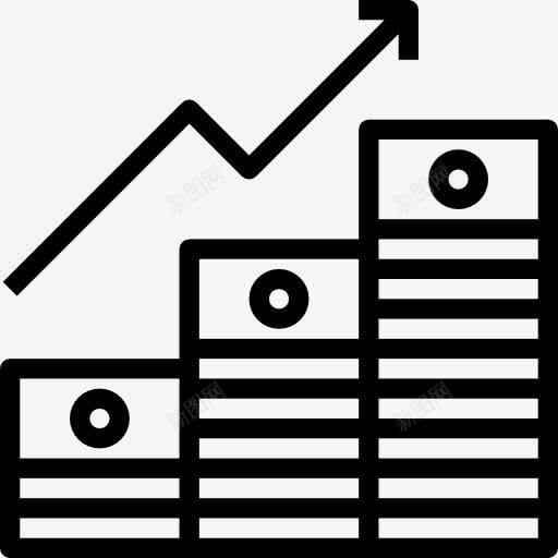 生长图标png_新图网 https://ixintu.com 业务 图 图形 增长 福利 箭头 统计