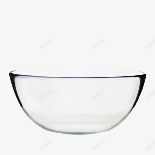 玻璃空碗透明png免抠素材_新图网 https://ixintu.com 容器 玻璃 碗 透明