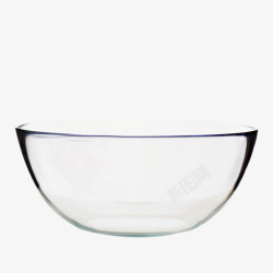 空碗玻璃空碗透明高清图片