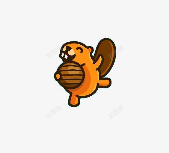 一只松鼠png免抠素材_新图网 https://ixintu.com 创意 卡通松鼠 小动物 手绘 松果 松鼠免扣PNG 棕色松鼠