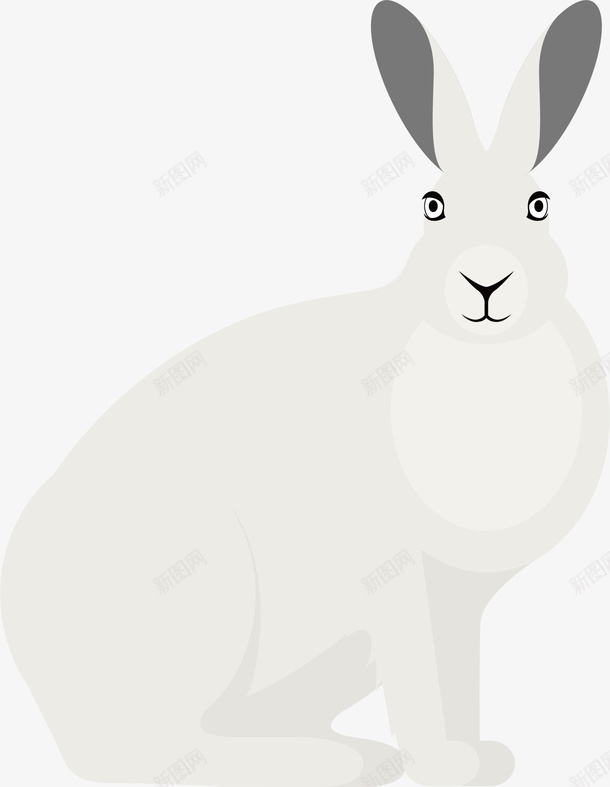 白色兔子矢量图ai免抠素材_新图网 https://ixintu.com 兔子 创意 动物 卡通 手绘 白色 设计 矢量图