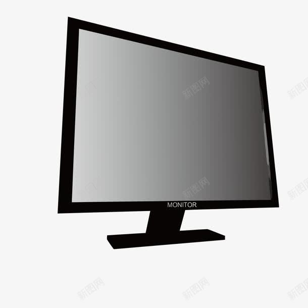 黑色台式电脑png免抠素材_新图网 https://ixintu.com 台式 台式电脑 电脑 黑色
