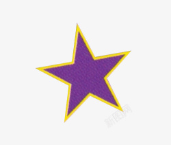 漂浮的紫色星星素材
