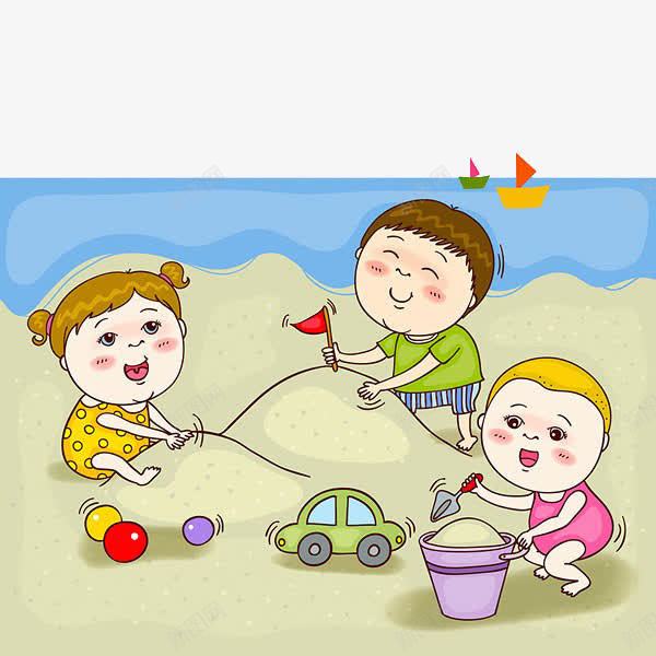 孩子玩沙子png免抠素材_新图网 https://ixintu.com 孩子 沙子 玩具 玩耍