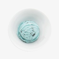 蓝色小碗蓝色冰激淋高清图片
