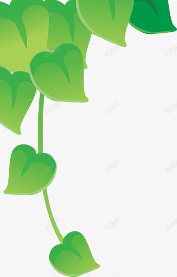 绿色卡通树叶装饰美景手绘png免抠素材_新图网 https://ixintu.com 卡通 树叶 绿色 美景 装饰