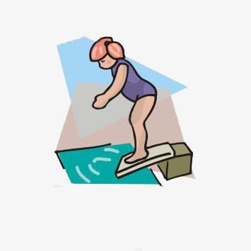 准备跳水的姑娘png免抠素材_新图网 https://ixintu.com 准备跳水的姑娘 卡通 水池 跳水板