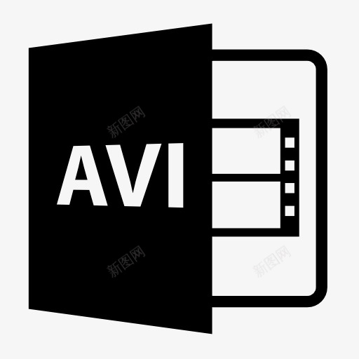 avi格式文件图标png_新图网 https://ixintu.com 