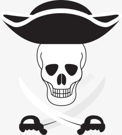 海盗LOGO海盗卡通LOGO矢量图图标高清图片