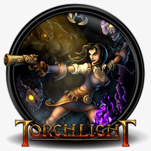 火炬之光21图标png_新图网 https://ixintu.com torchlight 手电筒的光