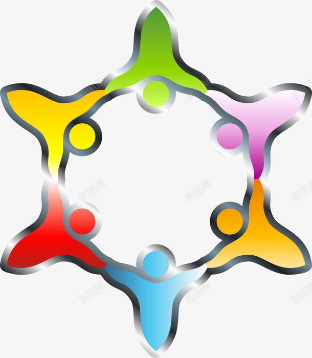 彩色社区标志图图标png_新图网 https://ixintu.com 图标 彩色logo 彩色图标 彩色社区图标 标志 社区 社区logo 社区标志