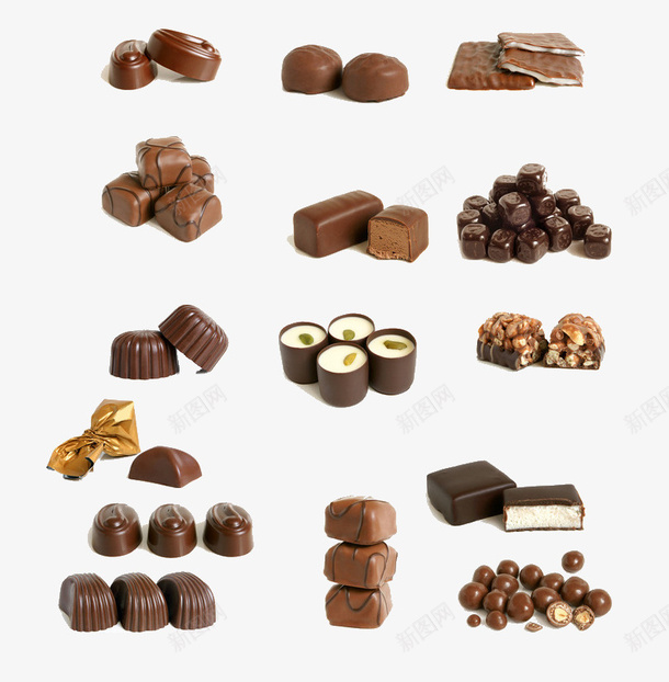 美味的巧克力psd免抠素材_新图网 https://ixintu.com 巧克力 甜食 美食 食物