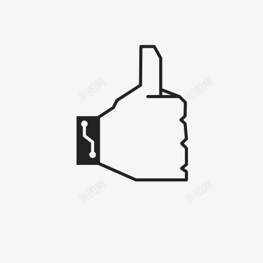 竖拇指的符号图标png_新图网 https://ixintu.com 喜欢 大拇指 好 拇指 支持 顶