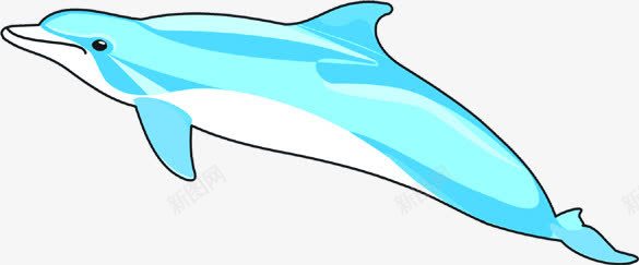 卡通蓝色鲸鱼效果png免抠素材_新图网 https://ixintu.com 卡通 效果 蓝色 鲸鱼