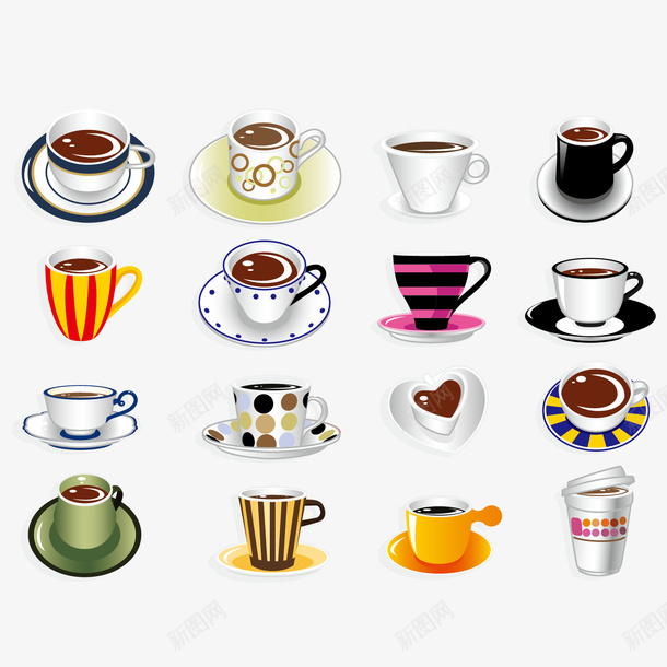 白色陶瓷杯子png免抠素材_新图网 https://ixintu.com 创意杯子 咖啡 啡厅 杯子 标志