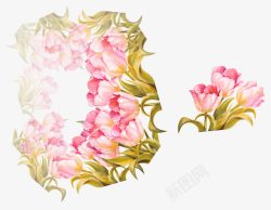 中国蔷薇花卉装饰高清图片