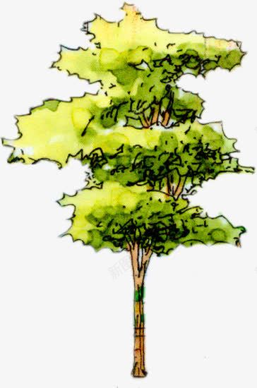 绘画大树展架png免抠素材_新图网 https://ixintu.com 大树 绘画 设计